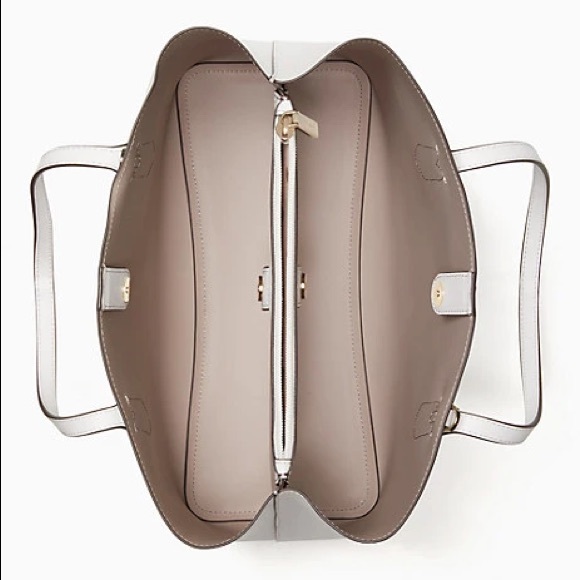 SOLD! NWT Kate Spade Harper White Satchel - Picture 7 of 17